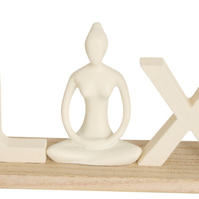 Atmosphera Διακοσμητικό Επιγραφή Relax με Φιγούρα Yoga Yogi – Μήκος...