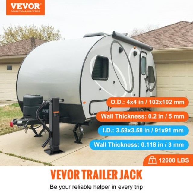 VEVOR Υποδοχή Ρυμουλκούμενου 12000 lb για RV, Άλογα, Σκάφη  HJSTC12000LBS9Z4GV0