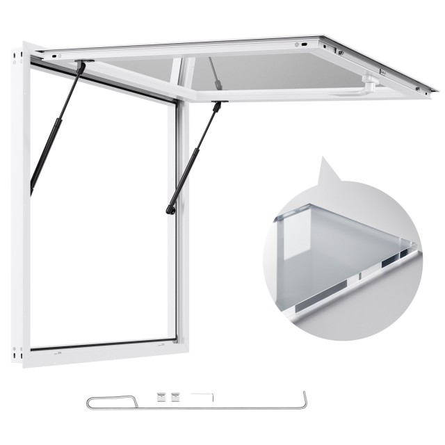 VEVOR Παράθυρο Εξυπηρέτησης 92x92 cm για Καντίνα με Τέντα FWCK3636Y...
