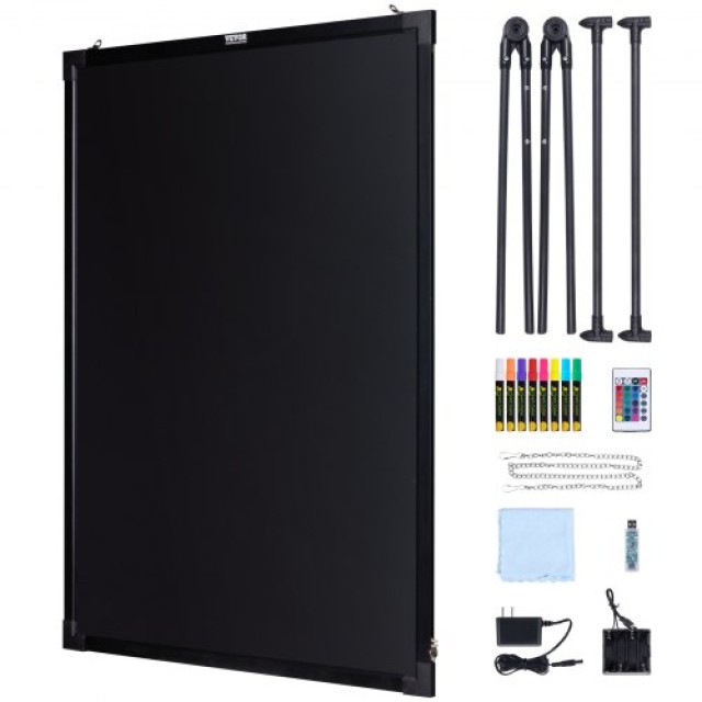 Πίνακας Μηνυμάτων LED VEVOR 32x24 Φωτιζόμενος Γράψιμος Πίνακας Κιμω...