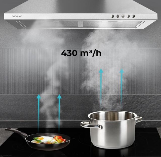 Απορροφητήρας Bolero Flux PM 903500 60 cm Ανοξείδωτο Ατσάλι 65 W CEC-02849 Cecotec