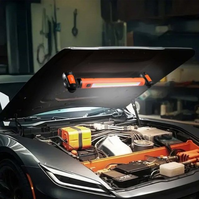 VEVOR Φωτιστικό Εργασίας LED 1250LM 6000mAh Επαναφορτιζόμενο με Μαγ...