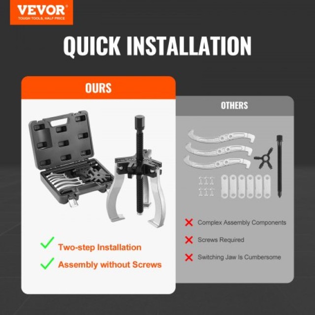 Σετ Εξολκέα VEVOR, 3 και 7, 3 Σιαγόνες, 2-Τεμάχια  ZSLMJ237INCH3C9JFV0