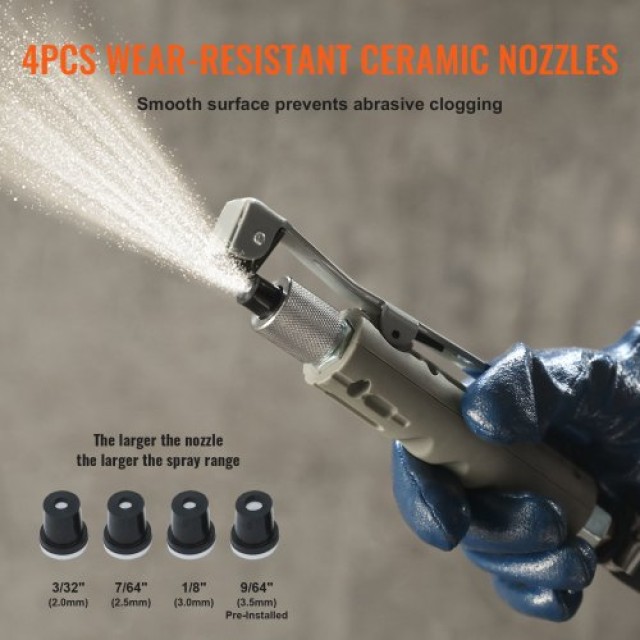 VEVOR Αμμοβολή 20 Γαλόνια 60-110 PSI με 4 Ακροφύσια  PSG20JL6125PUW...