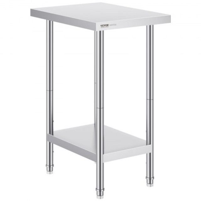 Επαγγελματικός Πάγκος Εργασίας VEVOR 24x18x34ιν. από Ανοξείδωτο Ατσ...