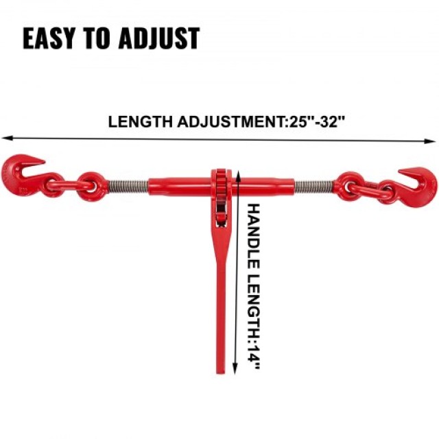 Σετ Αλυσίδας & Δεσμευτήρα VEVOR 3/8in-1/2in 10ft για Μεταφορές  SZGL43810Z2000001V0