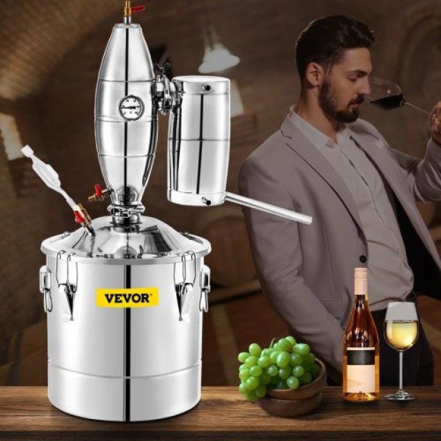 VEVOR  Αποστακτήρας 30L με Θερμόμετρο και Αντλία για Κρασί και Ουίσκι NGZLQO30L220VQVQZV2