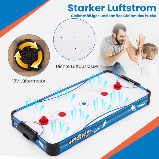 Costway  Ηλεκτρικό Τραπέζι Air Hockey με Μοτέρ 12V & Αξεσουάρ (2 Πο... Costway  Ηλεκτρικό Τραπέζι Air Hockey με Μοτέρ 12V & Αξεσουάρ (2 Πο...