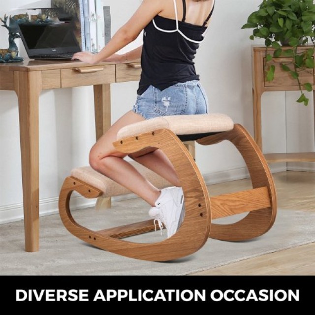 Εργονομική Καρέκλα Γονάτων VEVOR 100kg Λευκή Δρυς 45x23x7cm  DNGDBXMSKJ0000001V0