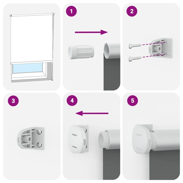 vidaXL Στόρι Συσκότισης Ρόλερ Γκρι 120 x 230 εκ.  4016089