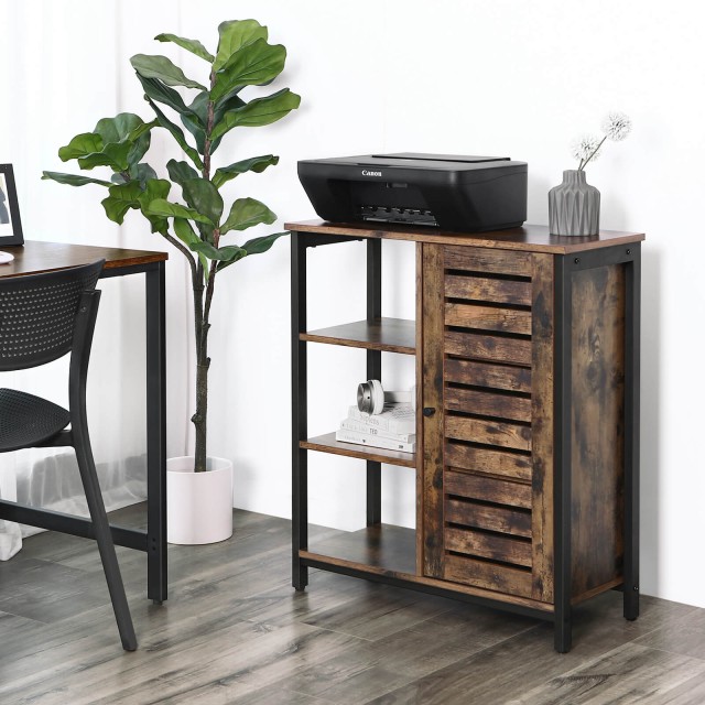 VASAGLE Βιομηχανικό Ντουλάπι Αποθήκευσης LOWELL 70x30x81.5cm με Ρυθμιζόμενα Ράφια και Πόδια LSC74BX