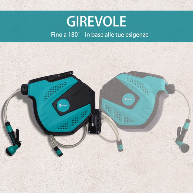 Durhand Αυτόματος Επιτοίχιος Τυλιχτής Σωλήνων με 7 Λειτουργίες Ποτί...