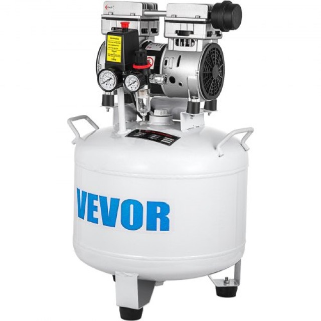 VEVOR Κάθετος Αεροσυμπιεστής 8.8 Γαλόνια Αθόρυβος Χωρίς Λάδι 40L 850W  KYJYM850-40LYSJ01V2