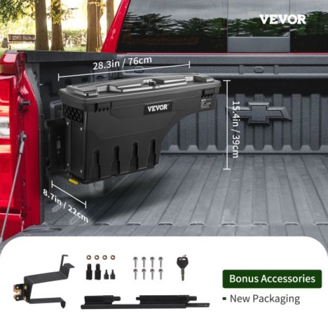 VEVOR Κουτί Αποθήκευσης Φορτηγού, Αδιάβροχο, 20L, Chevrolet Silvera...