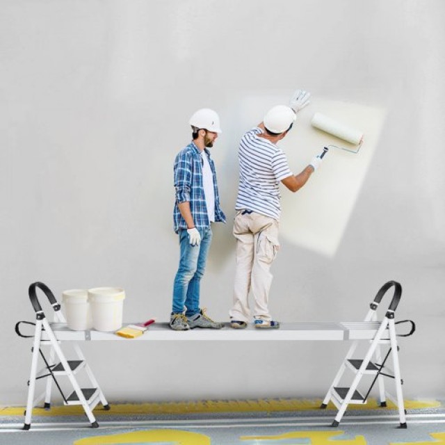 Τηλεσκοπική Αλουμινένια Σκαλωσιά VEVOR 8-13 ft 500 lb  KSSSJSJB813YG0MDNV0
