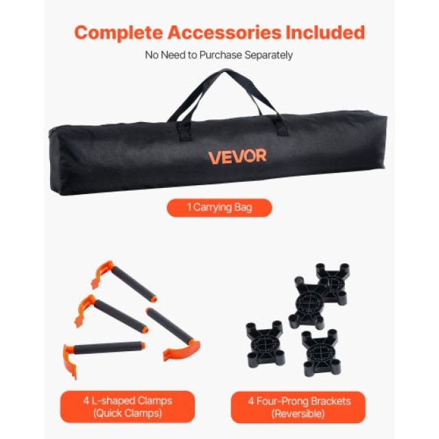 VEVOR Φορητή Πτυσσόμενη Βάση Εργασίας 1267 x 665 mm 1135 kg BXSGZTP...