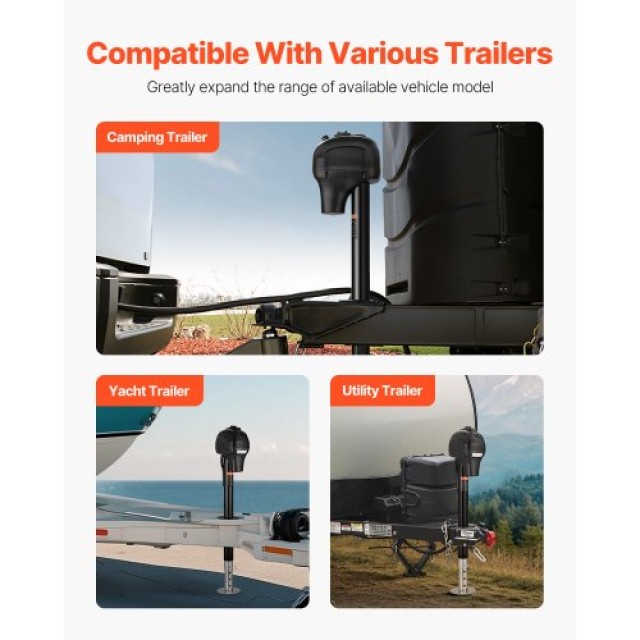 VEVOR Ηλεκτρικός Γρύλος Ρυμουλκούμενου 3500 lbs για Τροχόσπιτο & Κα...