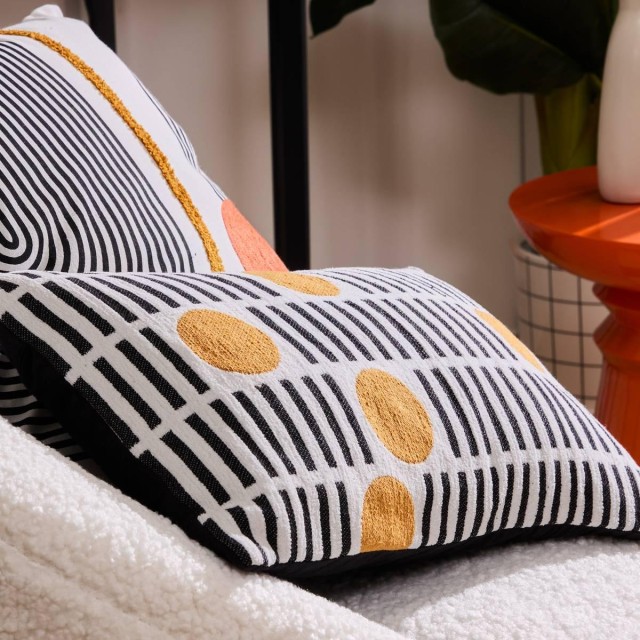 Atmosphera Μοντέρνο Τετράγωνο Μαξιλάρι 45x45εκ με Αφαιρούμενη Βαμβα...