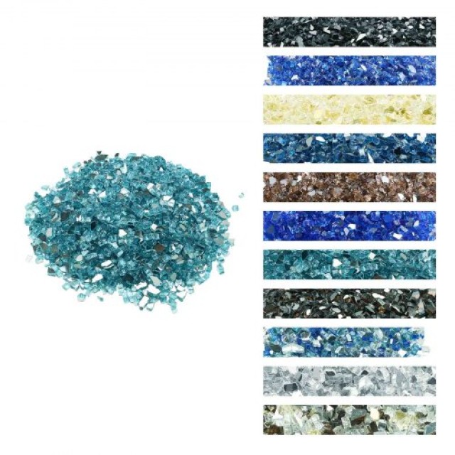 VEVOR Γυαλιά Πυράς 1/2 ιντσών για Τζάκι ή Εστία - Aqua Blue 20 LBS ...
