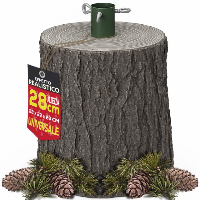 BAKAJI Γκρι Βάση Υποστήριξης Χριστουγεννιάτικου Δέντρου 28cm Ρεαλισ...