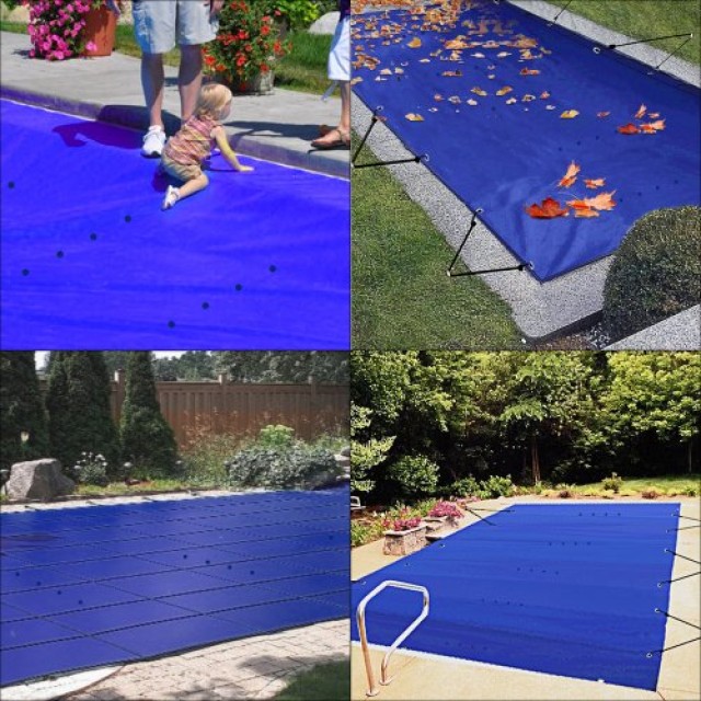 Κάλυμμα Ασφαλείας Πισίνας VEVOR 13x26 ft, Μπλε PVC, Ορθογώνιο Χειμερινό Κάλυμμα Πισίνας  YYCM4X8MBU0000001V0