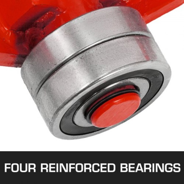 VEVOR Βαρέως Τύπου Μοχλός 3T/6600LBS με Ρόδες & Λαβή 1.8M  QG3T1.8M000000001V0