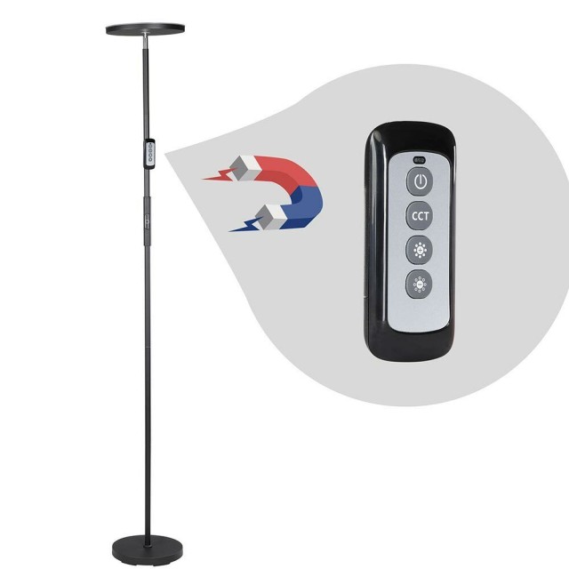 BAKAJI  Λάμπα Δαπέδου LED 30W 2500Lm Μοντέρνα Φωτισμός Με Ρυθμιζόμενη Ένταση + Τηλεχειριστήριο 02835768