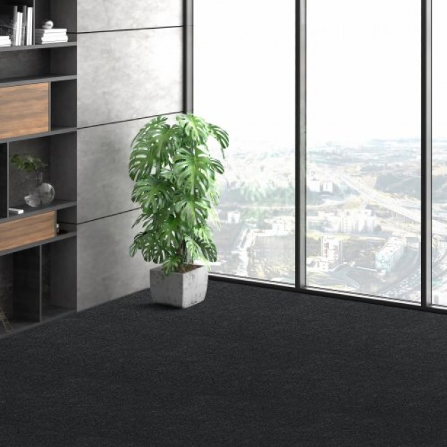 Αυτοκόλλητα Πλακάκια Καρπέτου VEVOR 24x24, 15τμχ, Μαύρο Καρβουνί  ZZFKDT2424YCT8PQDV0