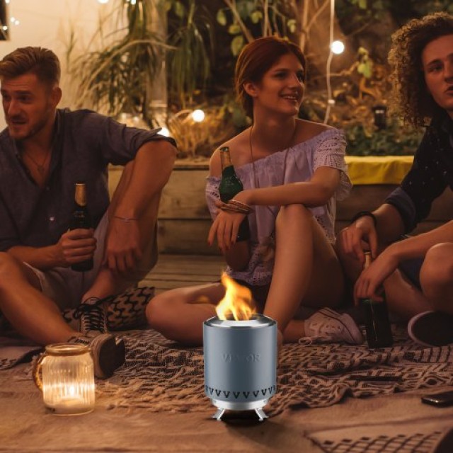 VEVOR  Μπλε Επιτραπέζιο Τζάκι 6 Ανοξείδωτο Εσωτερικού/Εξωτερικού Χώρου  ZMSHKJSLSYZTFSMF3V0