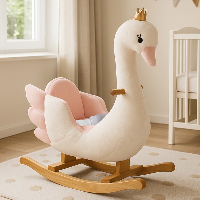 BAKAJI Κούνια Αλογάκι για Παιδιά με Επένδυση από Πλούσιο Βελούδο κα... BAKAJI Κούνια Αλογάκι για Παιδιά με Επένδυση από Πλούσιο Βελούδο κα...