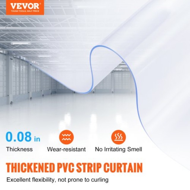 Διαφανής Πόρτα PVC VEVOR 150 x 8 για Ψυγεία/Καταψύκτες  JPVC150X81P...