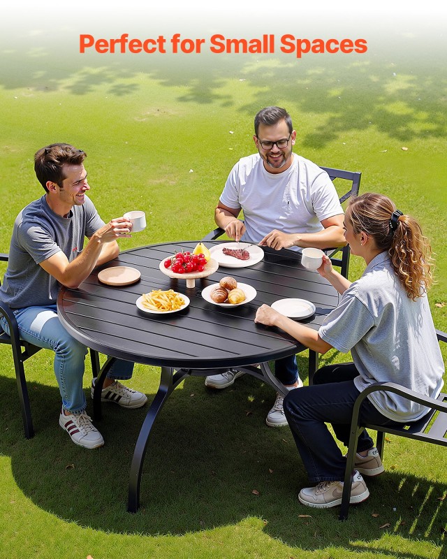 VEVOR Μεταλλικό Στρογγυλό Τραπέζι Εξωτερικού Χώρου 120cm με Οπή Ομπ... VEVOR Μεταλλικό Στρογγυλό Τραπέζι Εξωτερικού Χώρου 120cm με Οπή Ομπ...