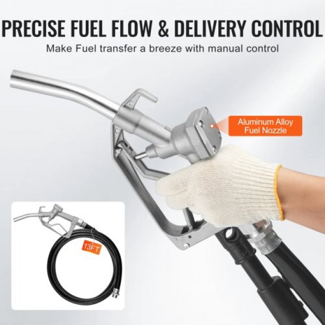 VEVOR  Αντλία Μεταφοράς Καυσίμου 12V 5 GPM 1/7 HP με Αυτόματο Ακροφύσιο Πετρελαίου FBBMG37GPM11Y1A3HV9