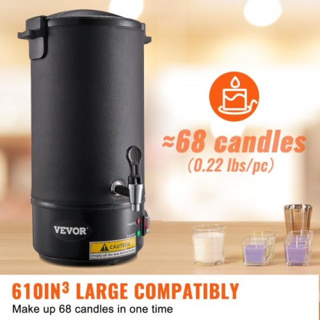 VEVOR Ηλεκτρική Συσκευή Κατασκευής Κεριών 10 lt  RLTYT10L1200WXSVPV2