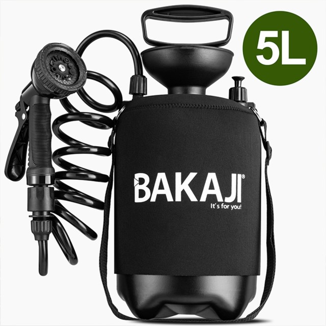 BAKAJI  Εξωτερικό Πολυλειτουργικό Ντους 5L Φορητό με Λουρί Ποτίσματος και Άρδευσης 02842021