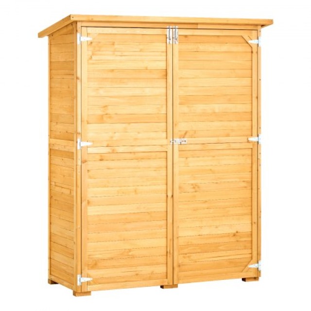 VEVOR Αδιάβροχη Ξύλινη Αποθήκη Κήπου 140x171 εκ. PDHWCWJPD300MWL0QV0
