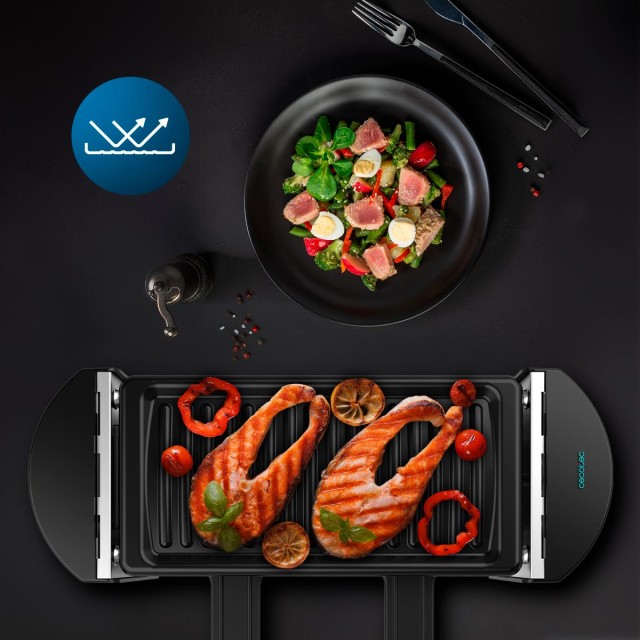CECOTEC  Μηχανή Raclette Cheese&Grill 3200 για 2 Άτομα με Grill 320W, Ανοξείδωτη Κατασκευή και Αντικολλητική Πλάκα Ψησίματος  CEC-03264