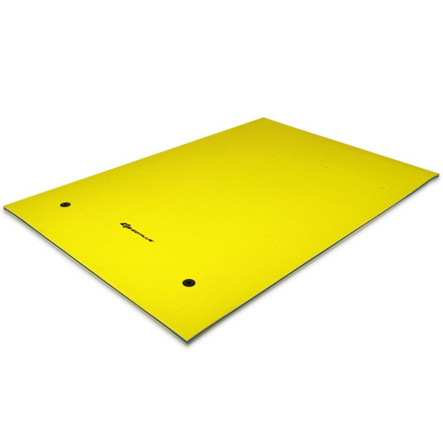 Costway Πλωτό Χαλί Κολύμβησης 270 x 180 x 3,5 cm Κίτρινο/Μπλε-Κίτρι...