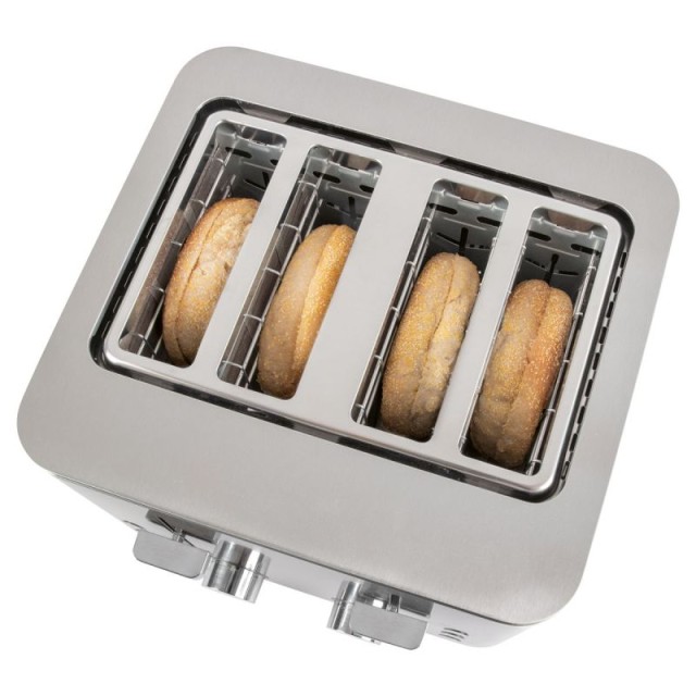 Φρυγανιέρα 4 Θέσεων 1500W Inox PC-TA1252 Profi Cook