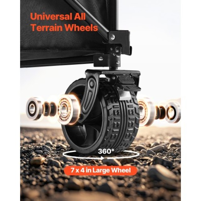 VEVOR Πτυσσόμενο Καρότσι Κήπου 300L 450LB Βαρέως Τύπου ZDHYBXSSTCHSJYCWCV0
