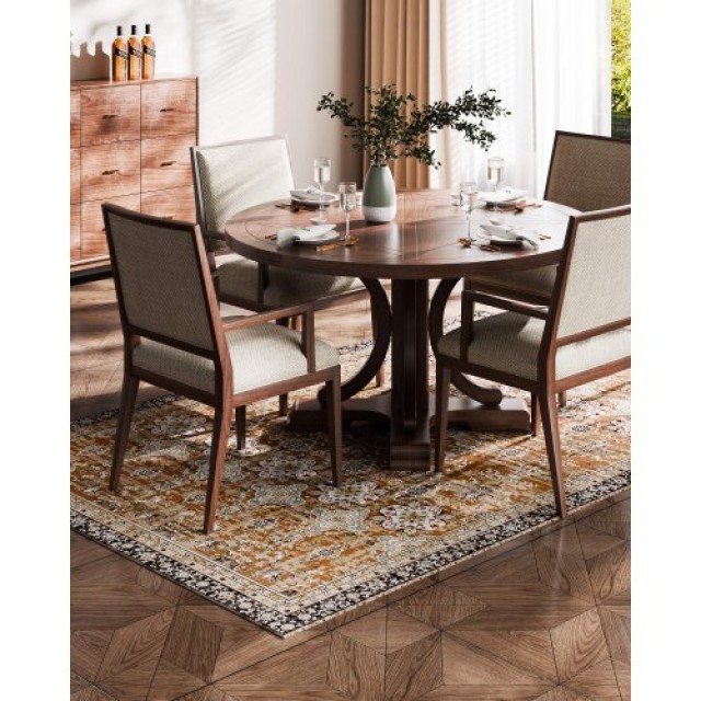 VEVOR Μεγάλο Χαλί 6x9 ft Αντιολισθητικό Καφέ Πράσινο Vintage JXZXDT...
