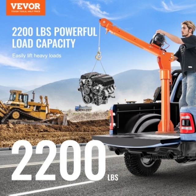 VEVOR  Ηλεκτρικός Γερανός Ανυψωτικός για Pickup 2200 lbs με Περιστροφή 360° DDJPCZDJDDJPFT516V9