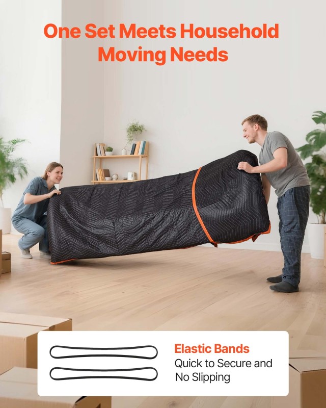 VEVOR Κουβέρτες Μετακόμισης (6 Τεμ., 1829 x 1016 mm) DCBYT72X40INA6...