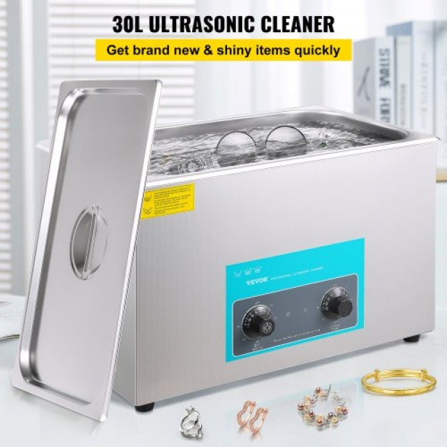 VEVOR Υπερηχητικός Καθαριστής 30L για Κοσμήματα & Γυαλιά  QXJ30LXNSCSB00001V2