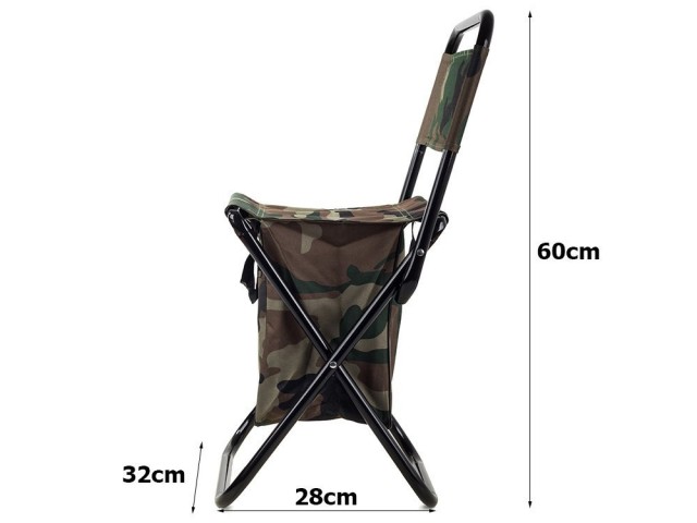 Πτυσσόμενη Καρέκλα Ψαρέματος 3 σε 1 25 x 27.5 cm Παραλλαγής 5907451300756 Verk Group