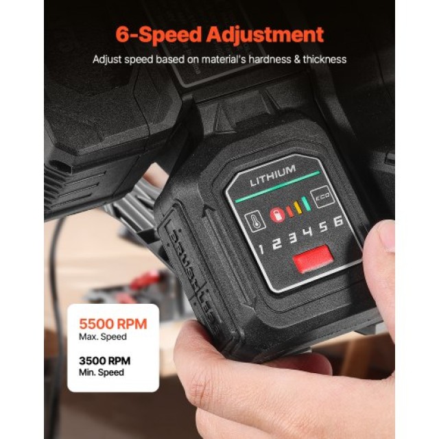 VEVOR Ασύρματο Πριόνι Βύθισης 5-1/2 20V (Μόνο Εργαλείο) ZLGDJDDC1G6...