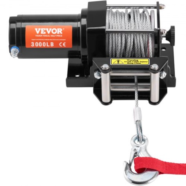 Ηλεκτρικό Βίντσι VEVOR 3000 lb Ατσάλινο Καλώδιο IP55 Αδιάβροχο Ενσύρματο Έλεγχο  ATVGSSJPYXYK43JX7V9