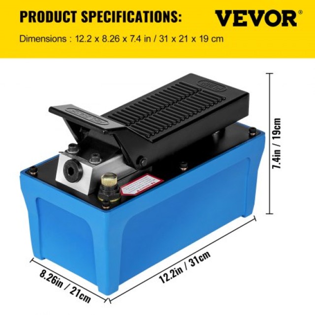 VEVOR Αντλία Αέρος Υδραυλική 10,000 PSI Μεταλλική Κατασκευή  BTQBTYYJTBLSK0001V0