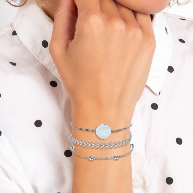 So Charm Σετ 3 Βραχιόλια διακοσμημένα με Κρύσταλλα Swarovski, Ασημί... So Charm Σετ 3 Βραχιόλια διακοσμημένα με Κρύσταλλα Swarovski, Ασημί...