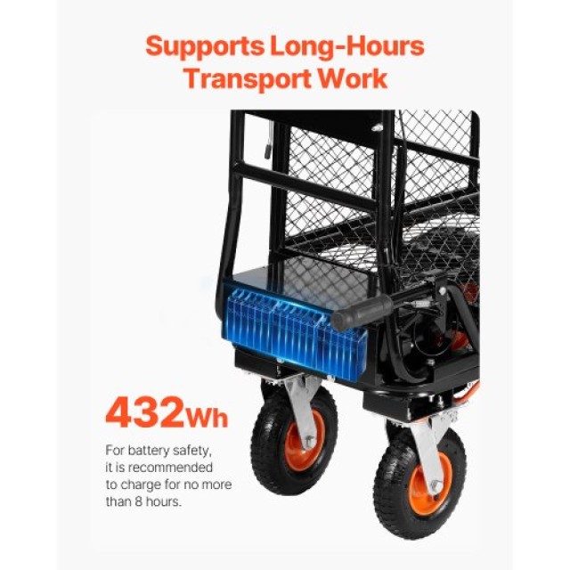 VEVOR Ηλεκτρικό Καρότσι 36V 432W 660lbs Χωρητικότητα SLDDGZTCQSDCUXXPYV2